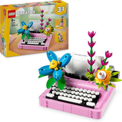 Machine à écrire LEGO Creator 3In1 avec fleurs - jouet transformable en modèle Keytar ou pot de fleurs avec cahier et stylo - jeu de construction - cadeau pour filles et garçons à partir de 8 ans 31169 Jeux de construction Besuche den LEGO-Store Titre par défaut