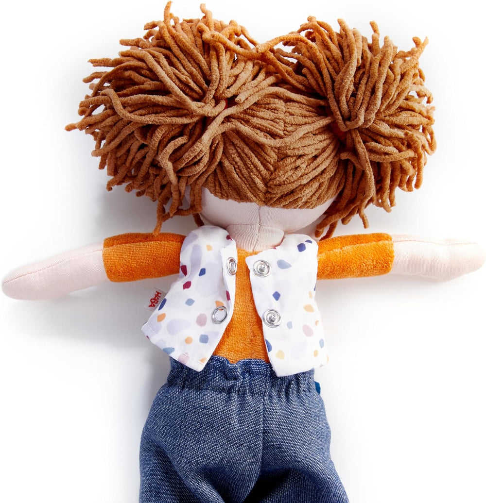 Poupée HABA Malou - Poupée douce de 30 cm de haut pour jouer et câliner - Matières douces et lavables - Alternative idéale aux poupées en peluche - Convient aux enfants à partir de 1 an et demi - 2010818001