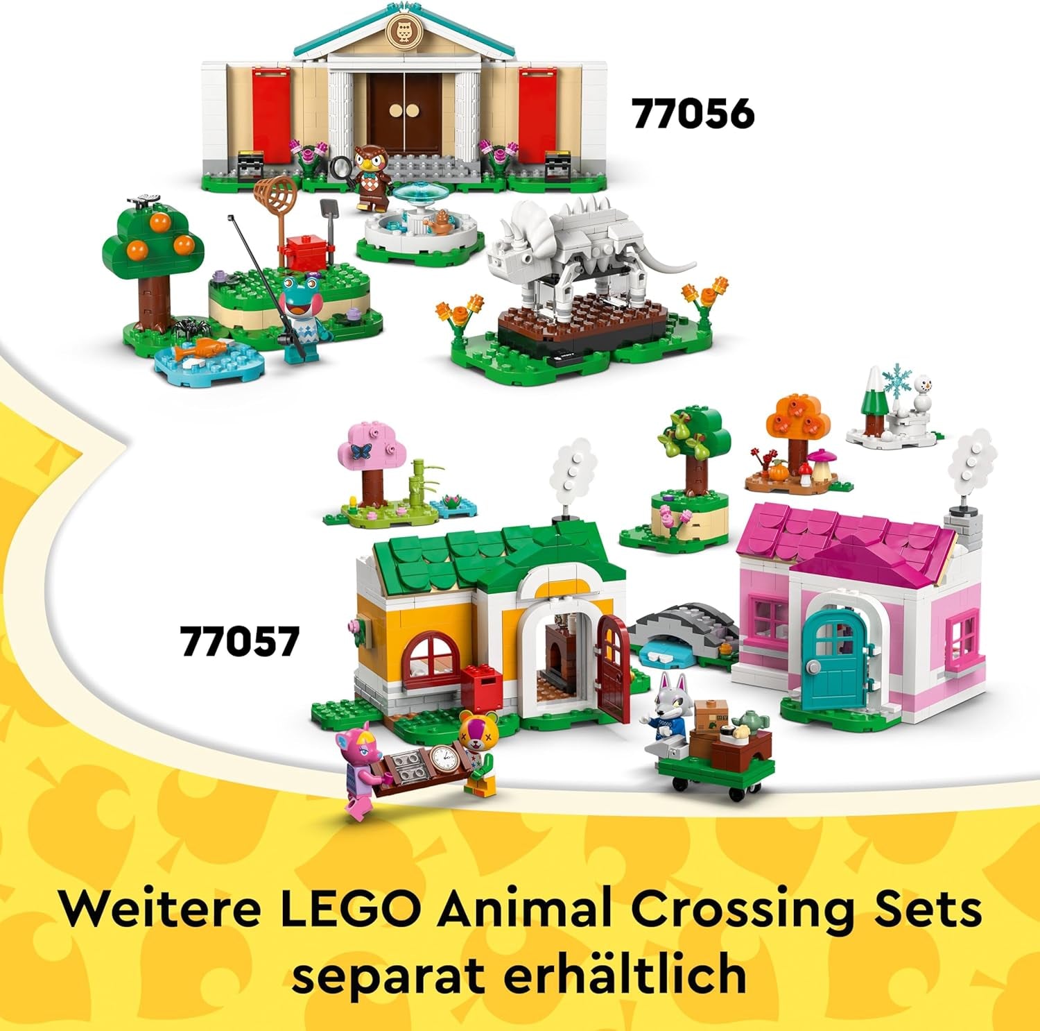 LEGO Animal Crossing - Bienchens gemütliches Haus - Spielzeug mit Minifigur, Klavier, Picknicktisch & Lebensmittel Zubehör - Spielset Gamer Geschenk für Mädchen, Jungen & Fans ab 6 Jahren - 77058