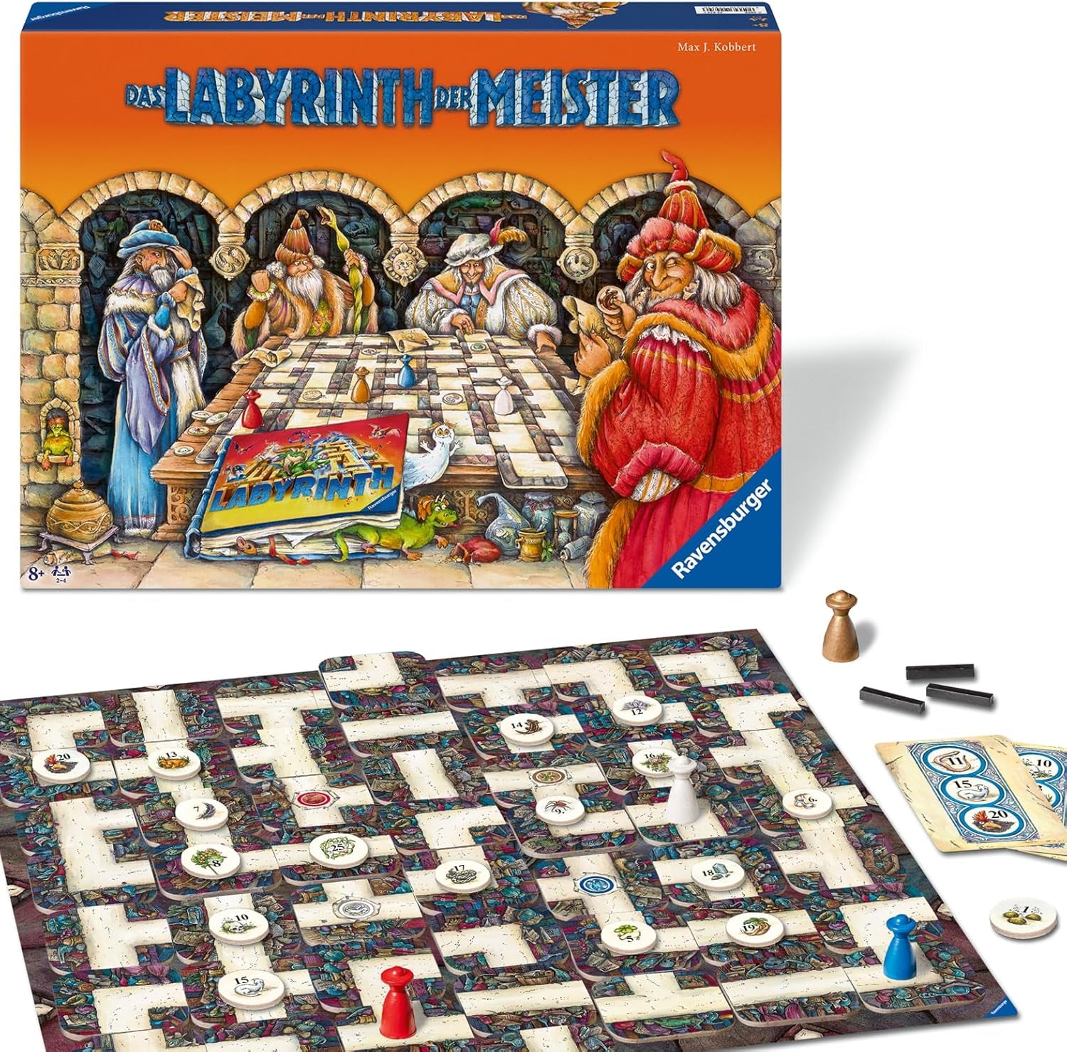 Ravensburger 22474 Maze Masters - La version principale du labyrinthe fou pour 2 à 4 joueurs âgés de 9 ans et plus