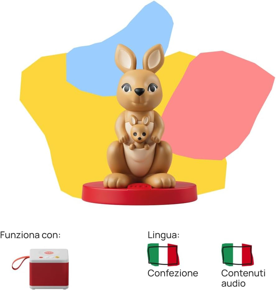Figurine sonore - peluche musicale - musique, chansons et sons - jouet, contenu éducatif, version italienne, garçons et filles 0-2 ans Bebe Toys Naty Shop