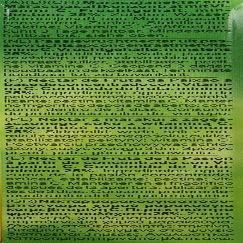 Rauch Bonne fête Maracuja | Avec beaucoup de vitamine C | Magie exotique et arôme intense | 6X 1 litre, Tetra Prisma Boissons sans alcool Naty Shop