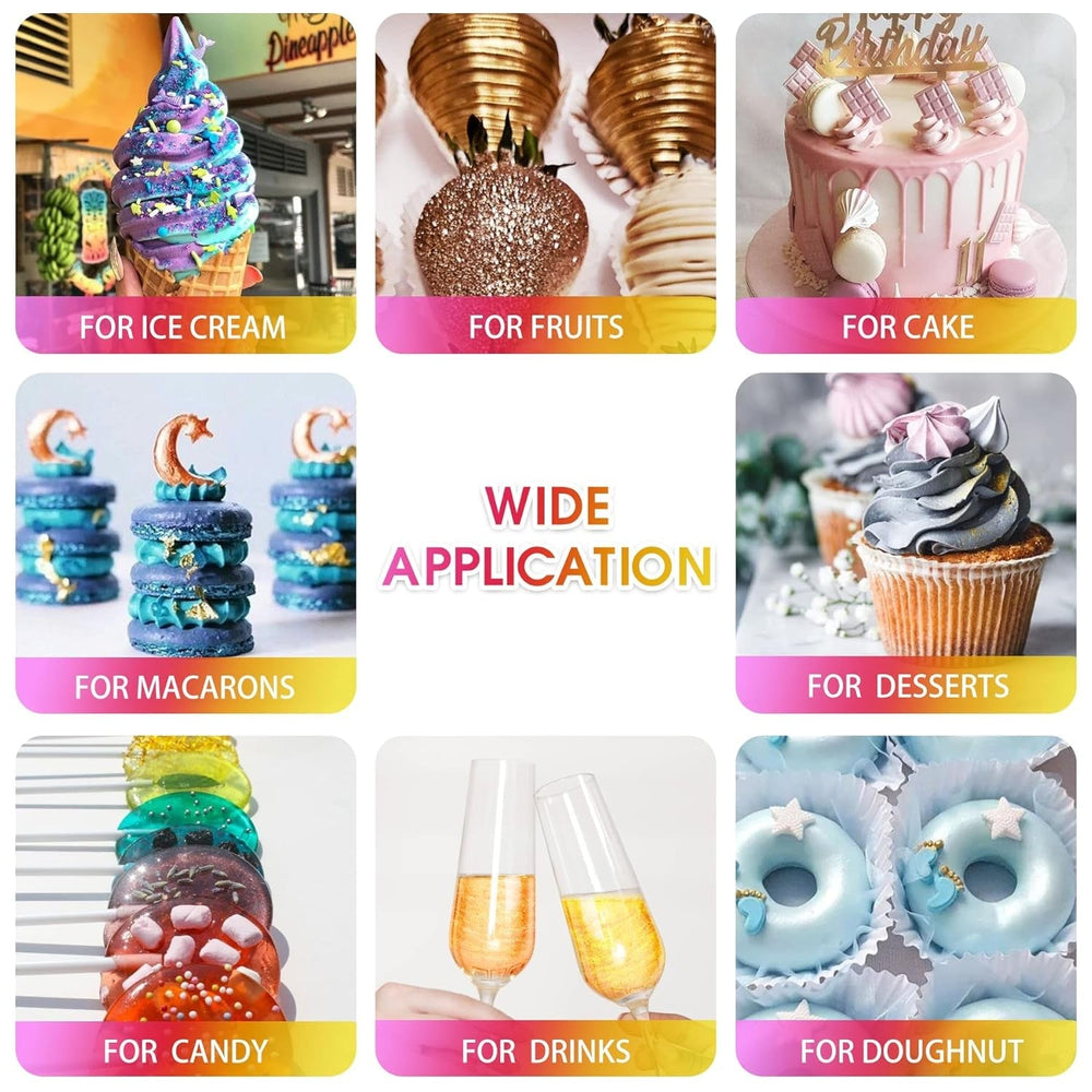 Paillettes comestibles, 10 grammes, différentes couleurs Glitter Naty Shop