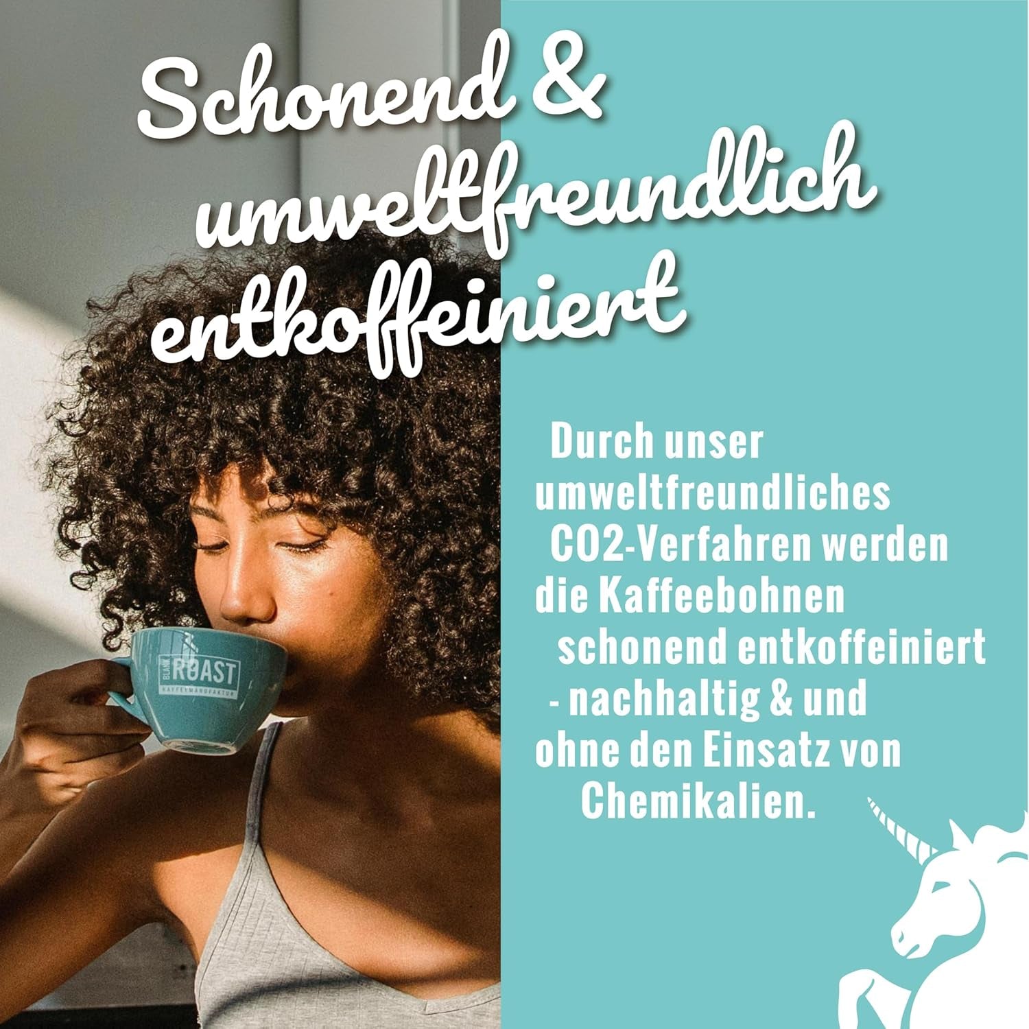 Rôti vierge - EINZIG - 1kg - Kaffeebohnen kafeinfrei - 100% Arabica du Pérou - schonend & umweltfreundlich entkoffeiniert - säurearm mit voller Crema - idéal pour jede Zubereitungsart