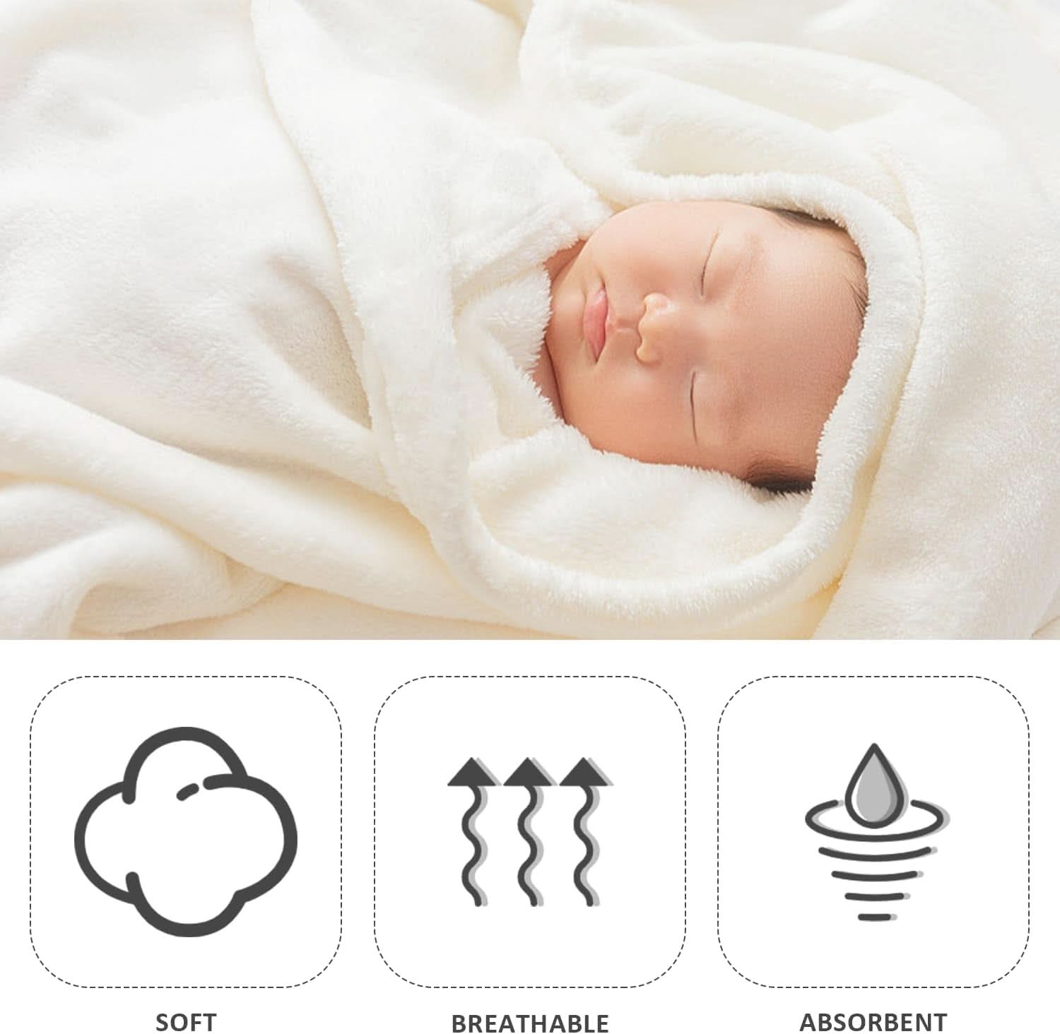 Serviette à capuche bébé, douce et absorbante Mère et Enfant Naty Shop