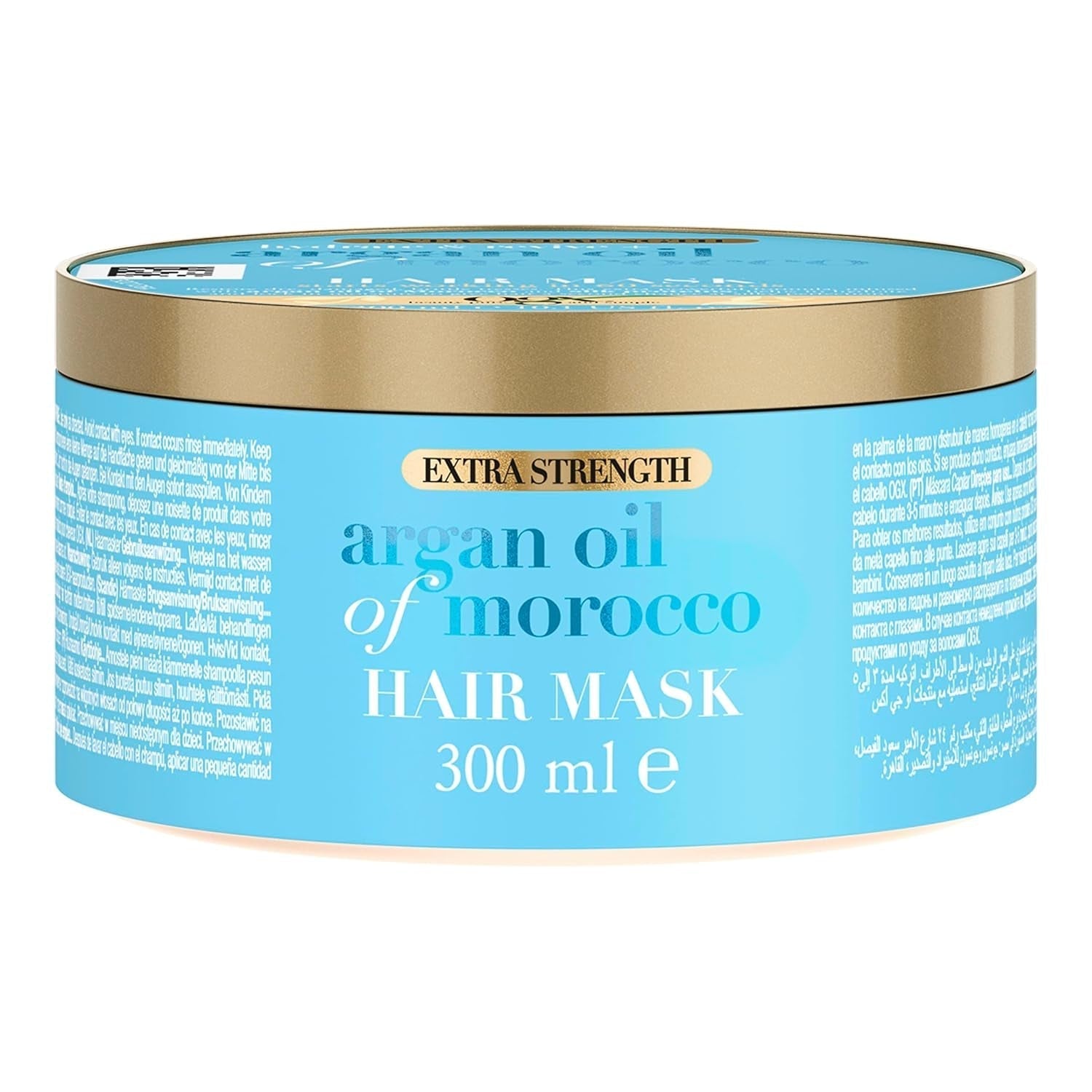 OGX Extra Strength Hydrate & Revive + Masque capillaire à l'huile d'argan du Maroc (300 ml), masque capillaire luxueux à l'huile d'argan riche et aux protéines de soie Masque capillaire Naty Shop Masque capillaire à l'huile d'argan du Maroc Ogx