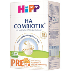 HiPP PRE HA Combiotik (4 x 600g), lait maternisé en poudre hydrolysé pour nourrissons dès la naissance, avec cultures naturelles d'acide lactique, pour système immunitaire sensible