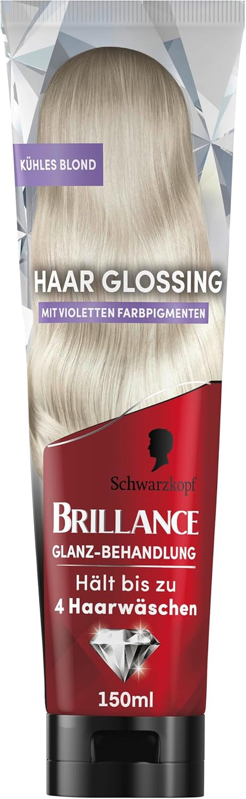 Brillance Shine Treatment, Hair Glossing Radiant Violet (150 ml), nourrit et intensifie la couleur des cheveux, peut être utilisé comme masque capillaire, dure jusqu'à 6 lavages de cheveux Naty Shop Hair Dye Cool Blonde 150 Ml (1 paquet)