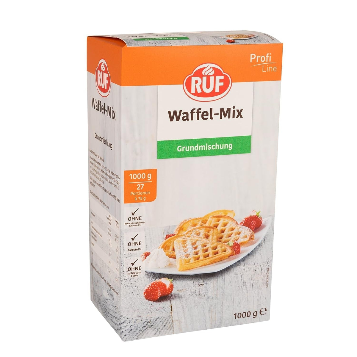 RUF Rührkuchen Backmischung, Nur Wasser & Öl Zugeben, Rezeptur Für Blechkuchen, Kastenkuchen, Muffins, Gugelhupf Und Tortenböden, 1X1000G Mélange pour la pâtisserie et la cuisson Naty Shop Wafelteig 1 Kg (1Er Pack)