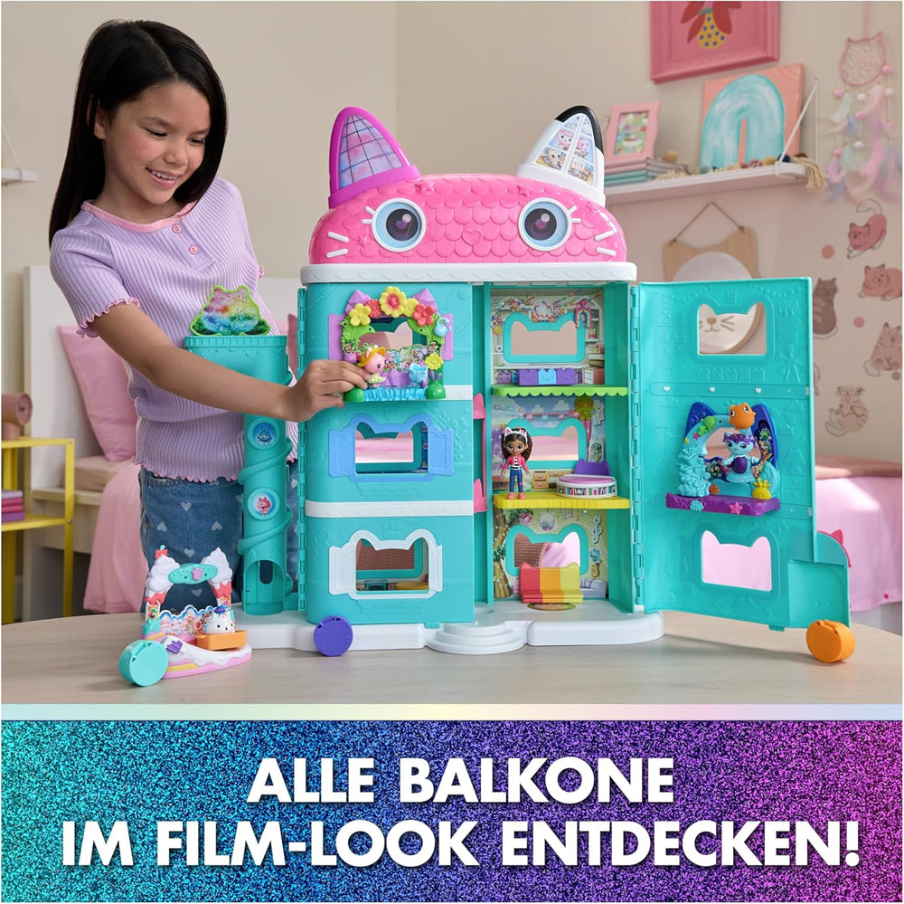 DREAMWORKS GABBY'S DOLLS HOUSE : LE FILM - Ensemble de jeu avec balcon doux de Kuchi avec figurines et accessoires de maison de poupée pour enfants à partir de 3 ans
