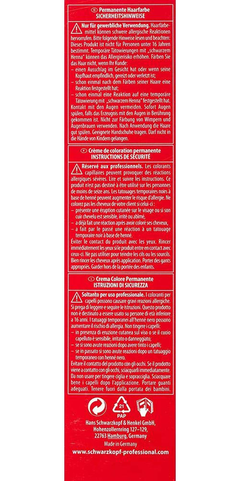 Schwarzkopf IGORA Royal Premium Coloration capillaire 6-68 blond foncé rouge chocolat, 1 paquet (1 x 60 g) Teinture capillaire Naty Shop