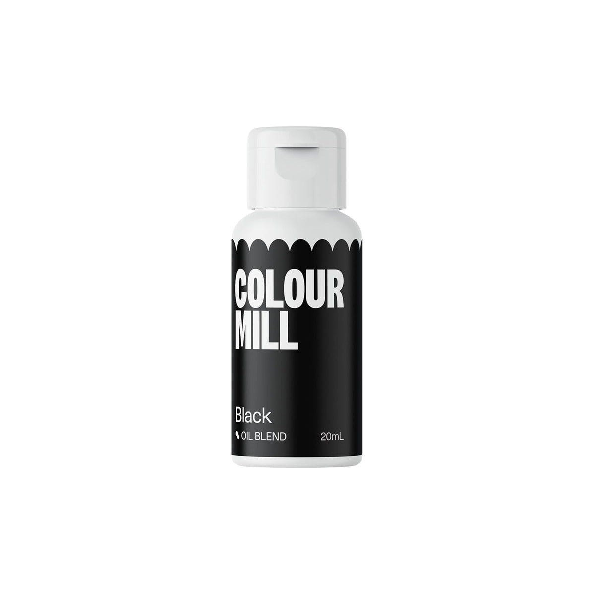 Colorant alimentaire noir à base d'huile Color Mill - Colorant alimentaire pour chocolat, fondant, muffins, gâteaux, pâtisserie, macarons - Colorant alimentaire pour décoration de gâteaux - 20 ml
