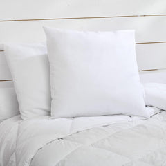 Bleu Câlin Lot de 2 oreillers rectangulaires anti-acariens, antibactériens, confort moelleux, T 60X60 Cm, 100% coton, hygiène parfaite assortiment oreillers standards Naty Shop