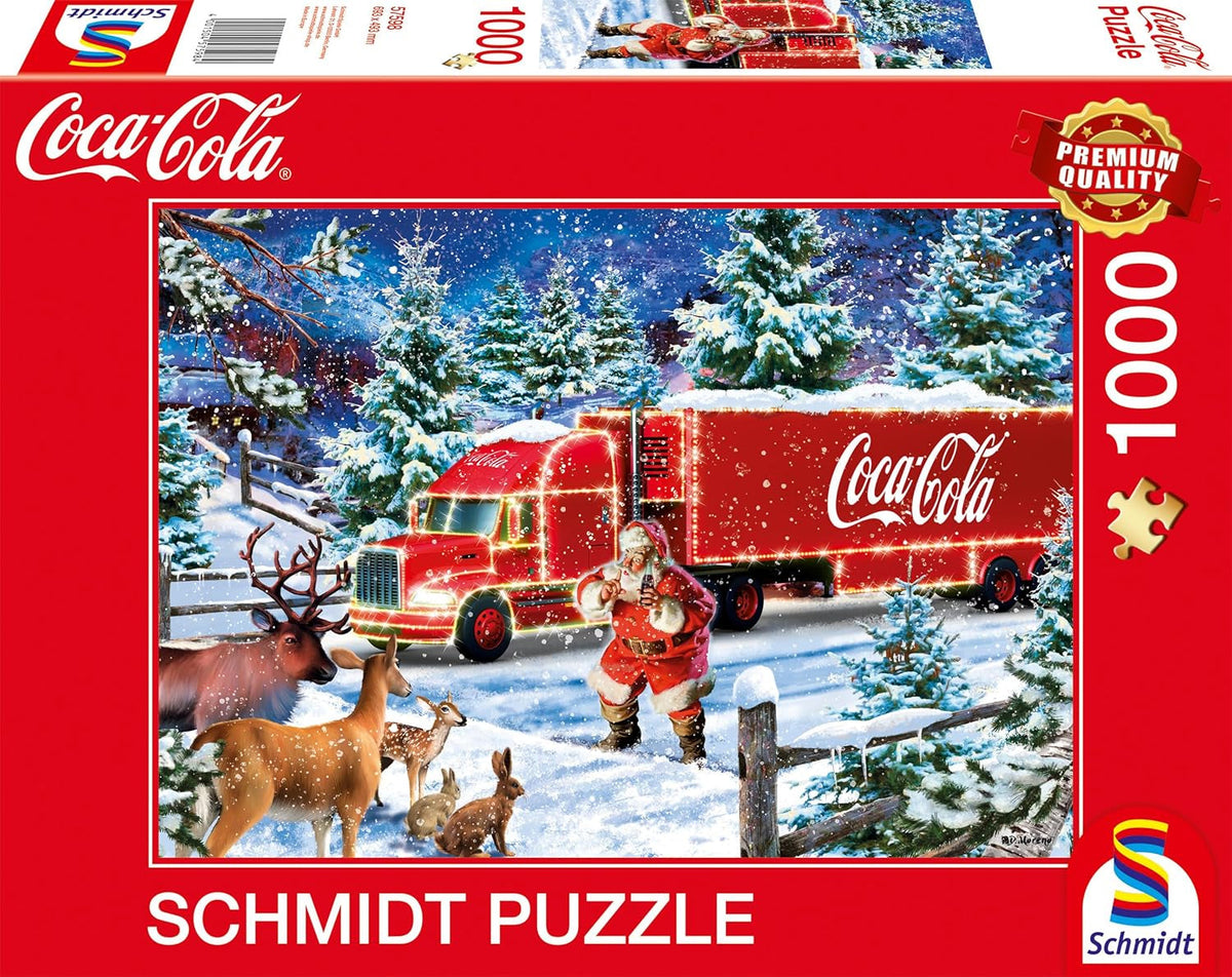 Schmidt Spiele 57598 Coca Cola Christmas Truck Puzzle 1000 pièces Naty Shop Titre par défaut