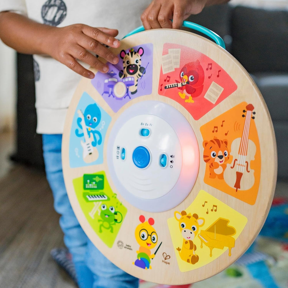 Baby Einstein, Hape, Cal's Smart Sounds Symphony Magic Touch Jouet d'activité électronique en bois en 3 langues (anglais, français et espagnol), 3 modes, à partir de 6 mois Jouets pour bébés Naty Shop