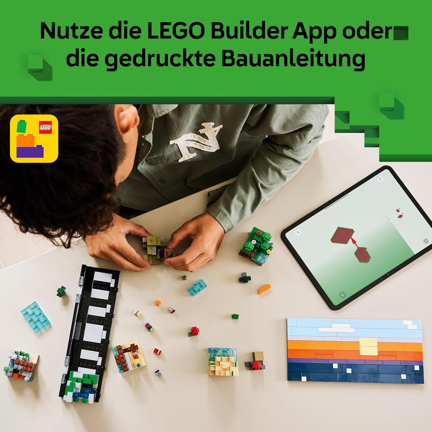 LEGO Minecraft Mini-Biome - DIY Deko Set - 3D Puzzle mit 5 Mikrofiguren - Kreatives Spielset zum Bauen und Sammeln - Gamer Geschenk für Jungen, Mädchen und Teenager ab 12 Jahren - 21589