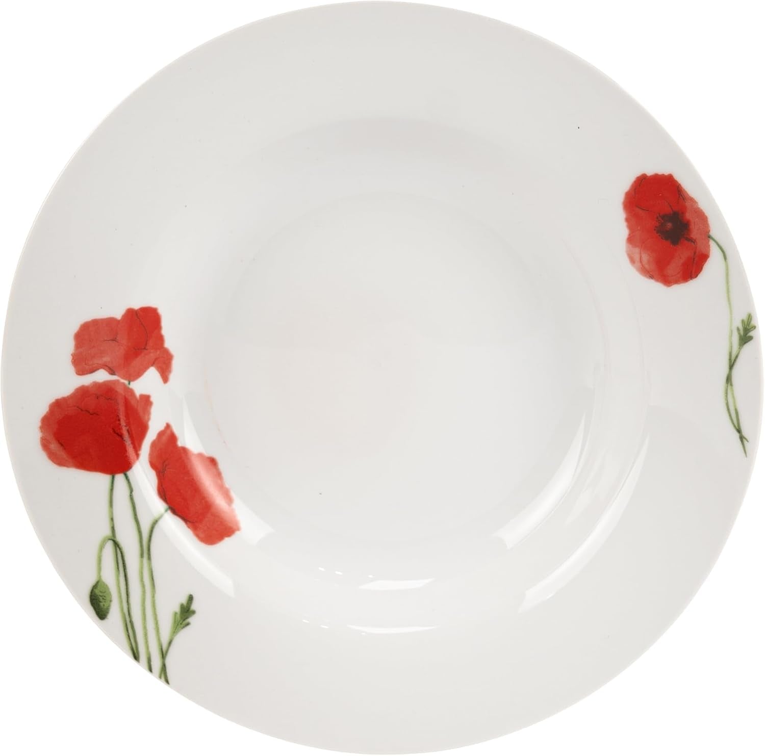 Service de table pour 6 - 18 pièces - Service de table en porcelaine - Service de table blanc - Service de bols et d'assiettes - Vaisselle moderne - Assiettes - Service de table - Service de table pour 6 personnes