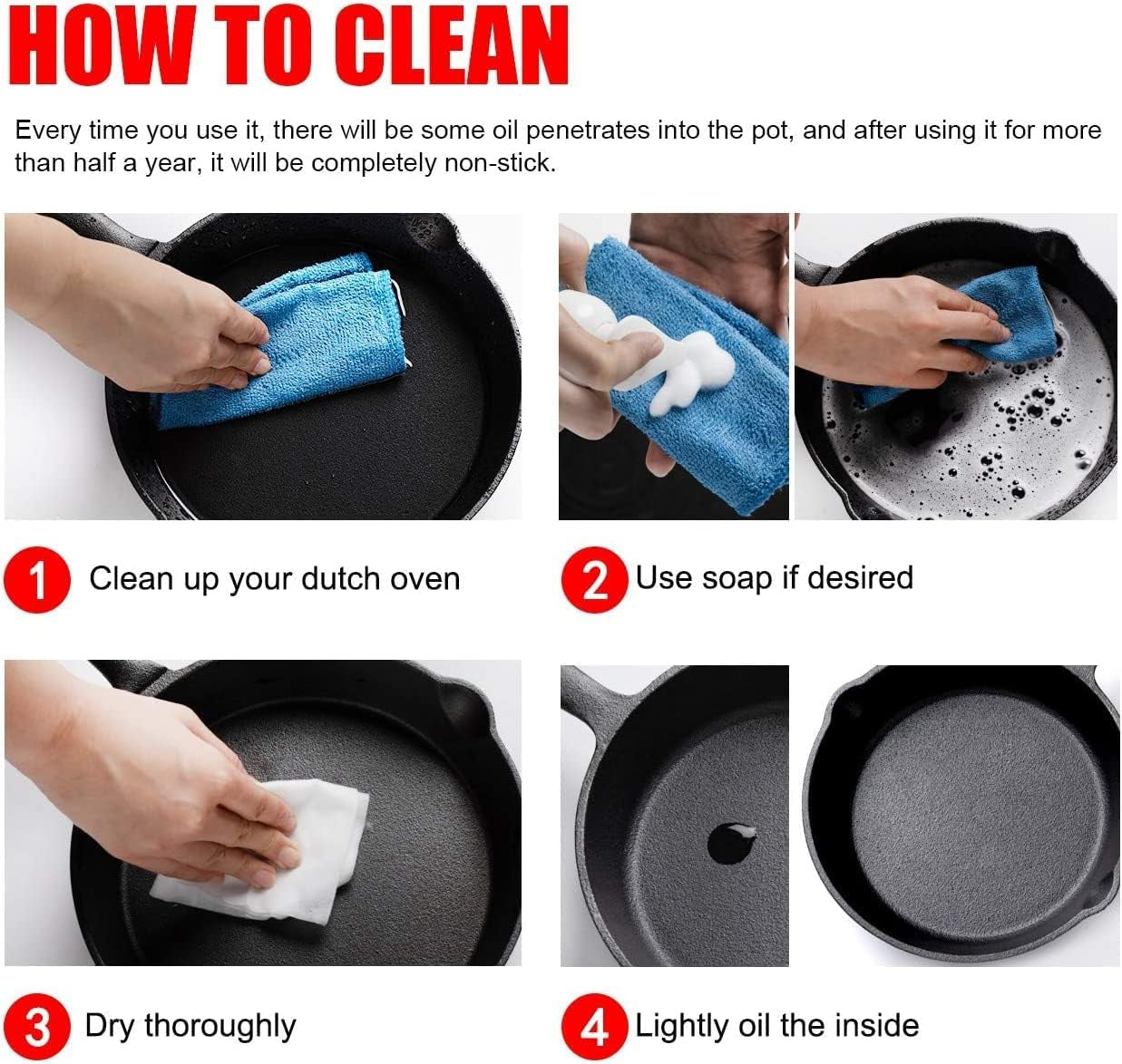 Poêle à griller en fonte OVERMONT avec poignée Casseroles et poêles Naty Shop