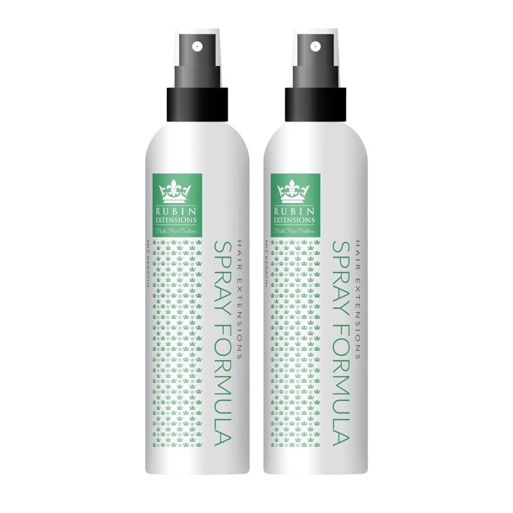 Spray biphasé pour l'entretien des extensions de cheveux humains | kératine, collagène et B5 hautement concentrés | protection et brillance pour extensions de cheveux naturels | idéal pour les extensions de cheveux humains et les tresses de cheveux humains | Pack de 2 produits démêlants pour cheveux Naty Shop 200 Ml (pack de 2)