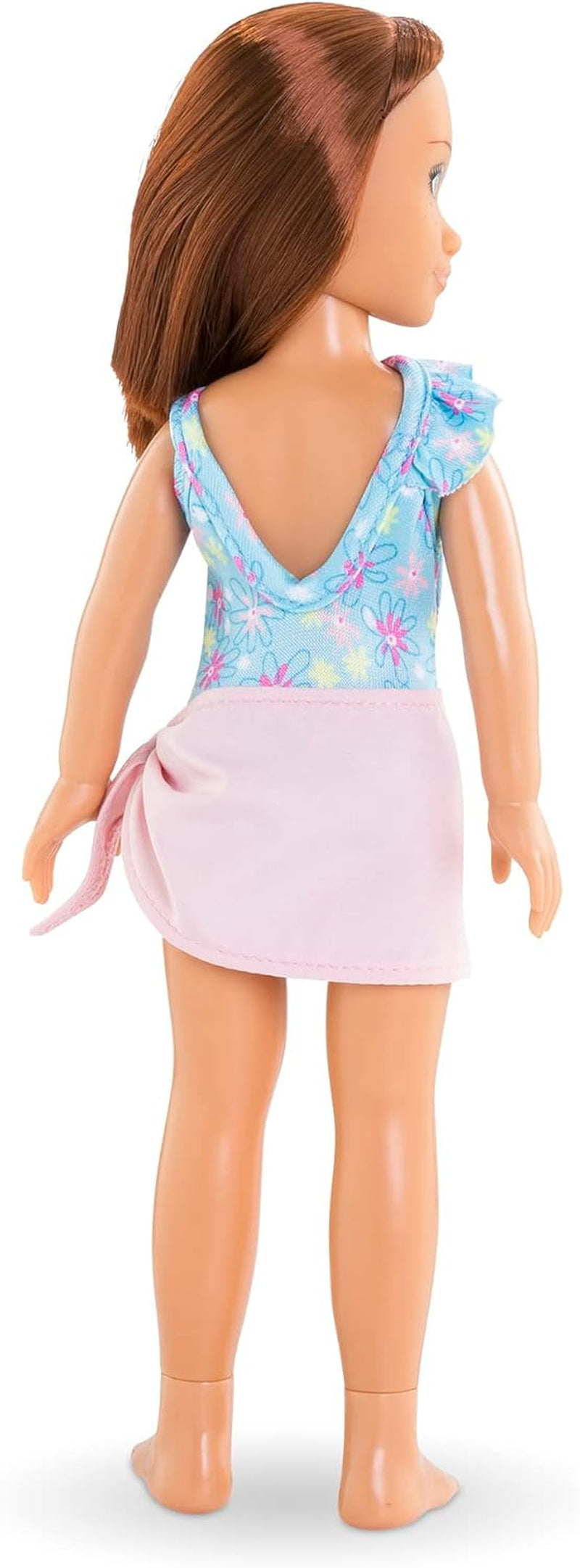 Corolle Girls Zoe Beach Set, Ankleidepuppe im süßen Beach Outfit und 5 Teile, Vanilleduft, 28cm, ab 4 Jahre