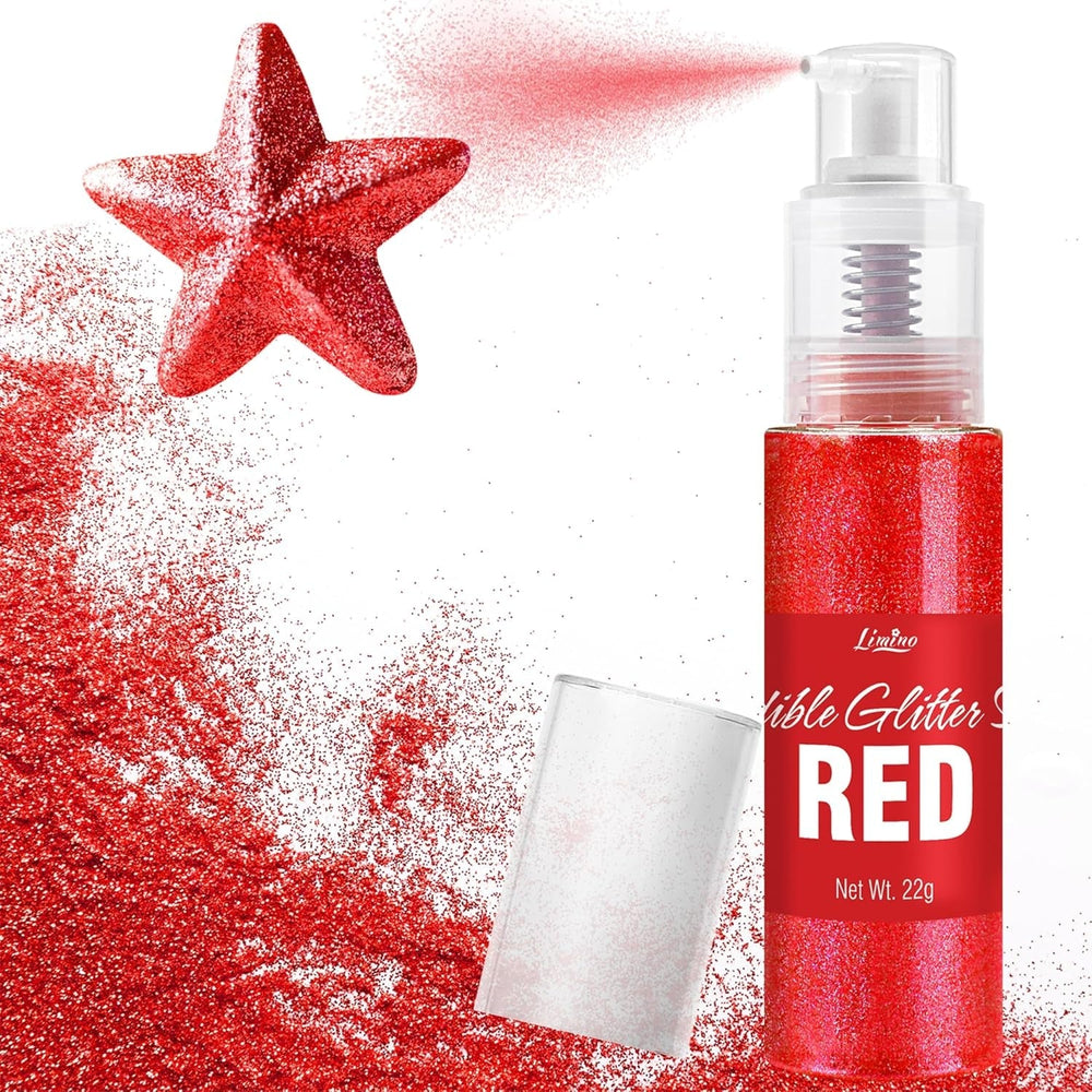 Spray de Paillettes Comestibles - 22G Paillettes Comestibles, Poudre de Paillettes Comestible pour Boissons, Décorations de Gâteaux, Macarons - Poudre de Paillettes Colorantes Alimentaires, Paillettes Comestibles pour Cocktails, Muffins (Rose)