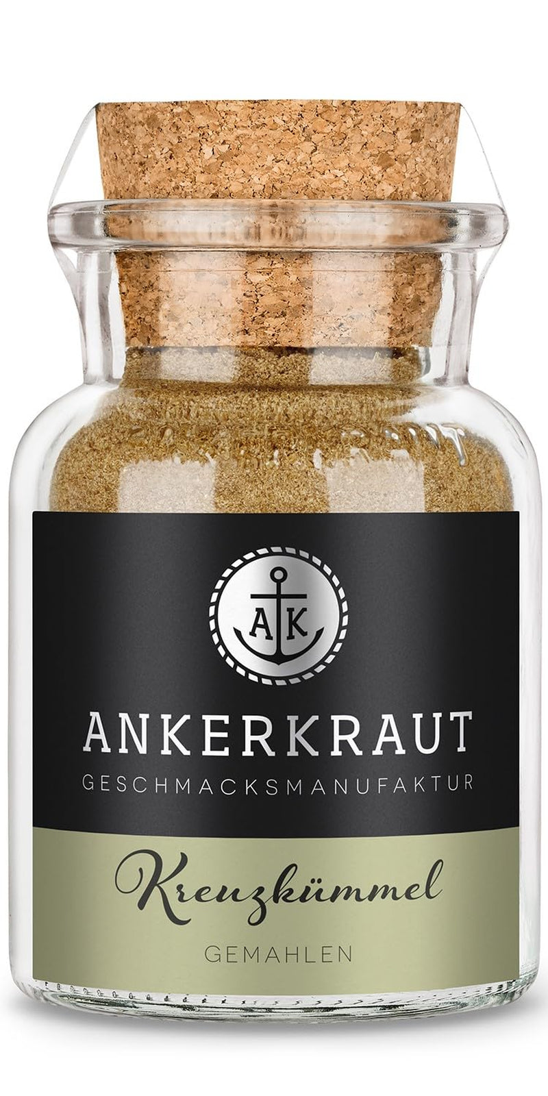 Ankerkraut Kreuzkümmel gemahlen, Würziges Aroma für authentique Gerichte aus der internationalen Küche, 75 g im Korkenglas