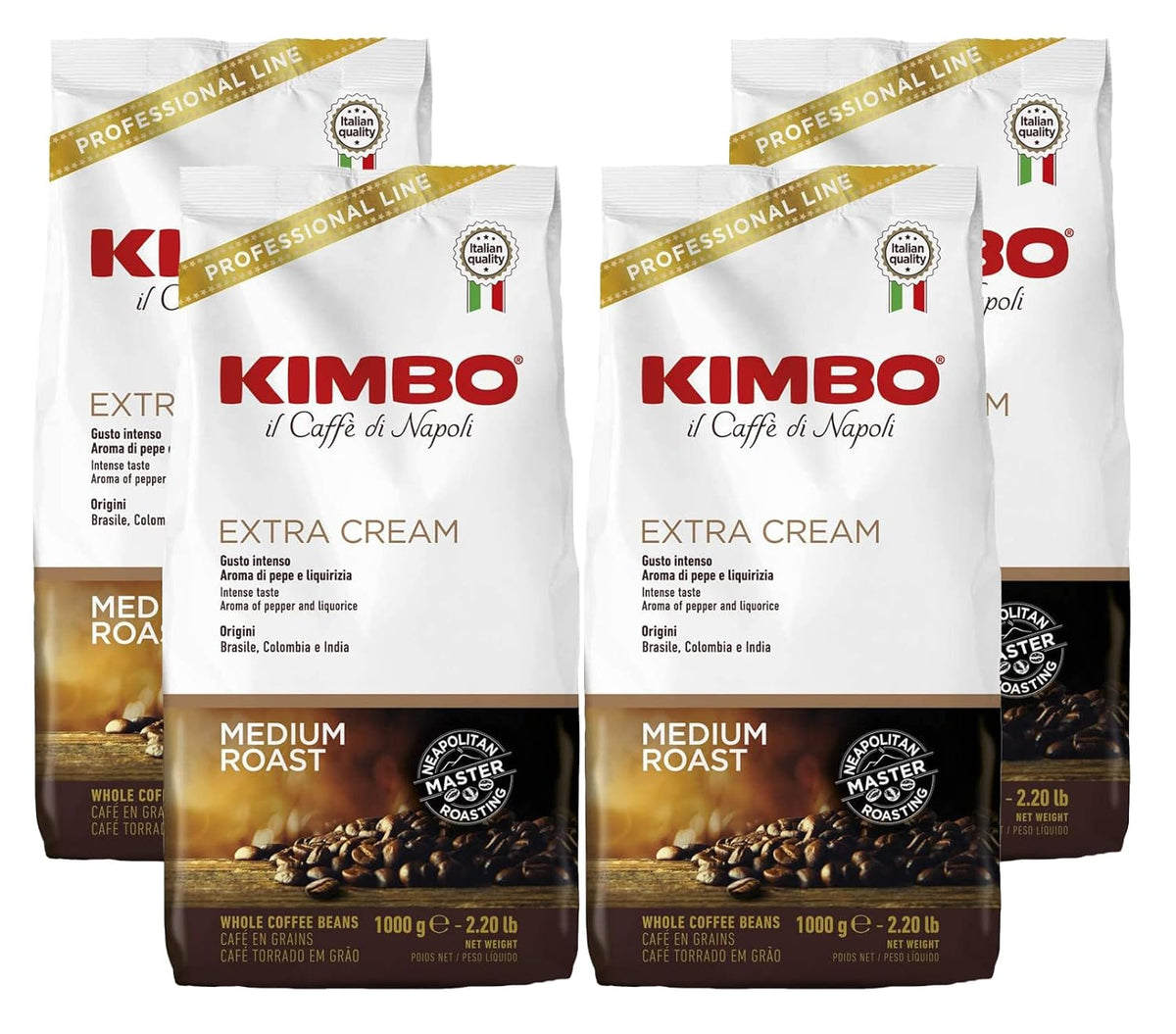Café expresso, crème extra, 4 grains de café x 1 kg