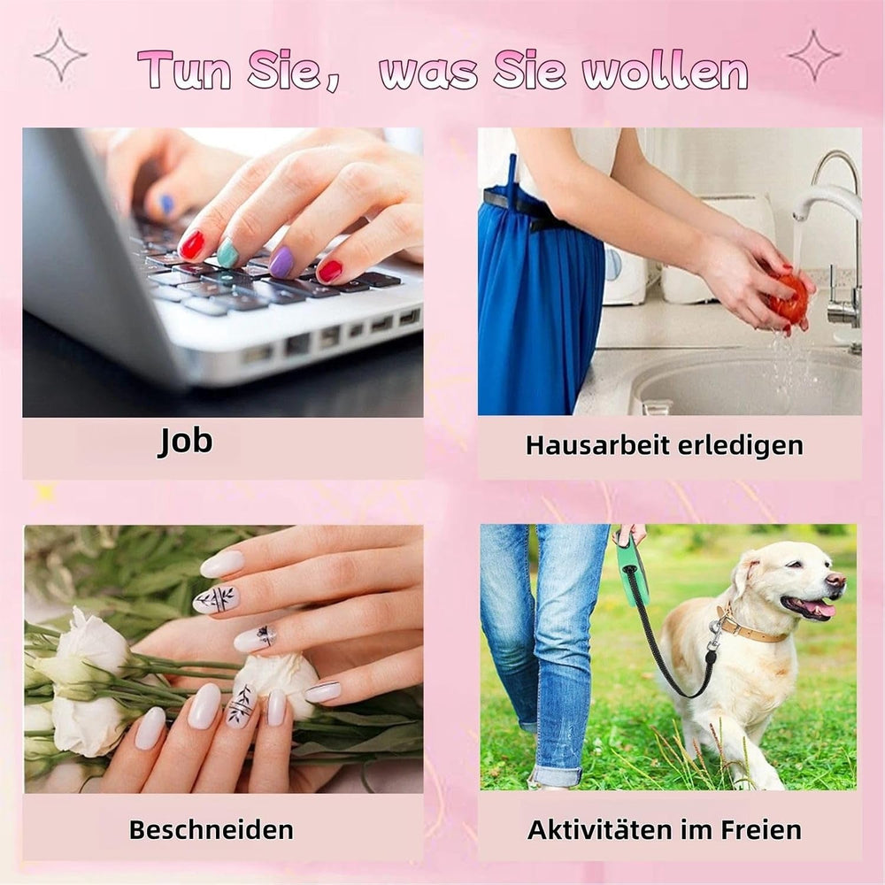 24 pièces rose couleur unie faux ongles auto-adhésif neutre faux ongles moyen carré gel doux pour les femmes bricolage couverture complète paillettes faux ongles