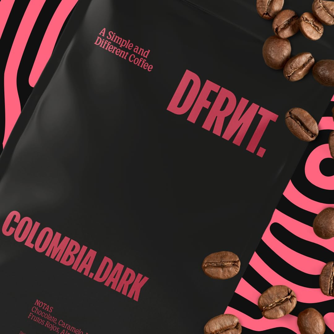 . Colombia Dark 2 x 250 g – Spezialitätenkaffee in Bohnen (86,75 SCA Punkte) – 100% Arabica – Noten von Schokolade und Karamell – Idealer Espresso – Dunkle Röstung – Frisch geröstet in Spanien