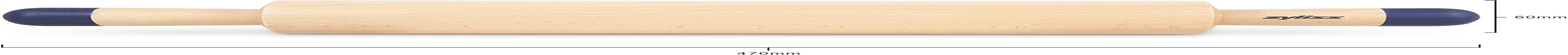 Zyliss E980212 Rouleau à pâtisserie, 47 cm, bois/silicone, pour gâteaux roulés/pizza/pâtisserie/pâte/mélanges, bois d'origine responsable, poids garantissant un roulement uniforme