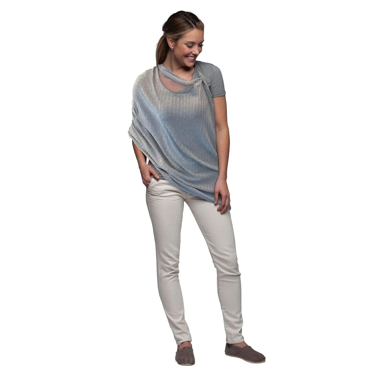 Chicco - Echarpe d'allaitement Boppy Infinity 17 Cm gris Accessoires Alimentation et Allaitement Bebe Naty Shop