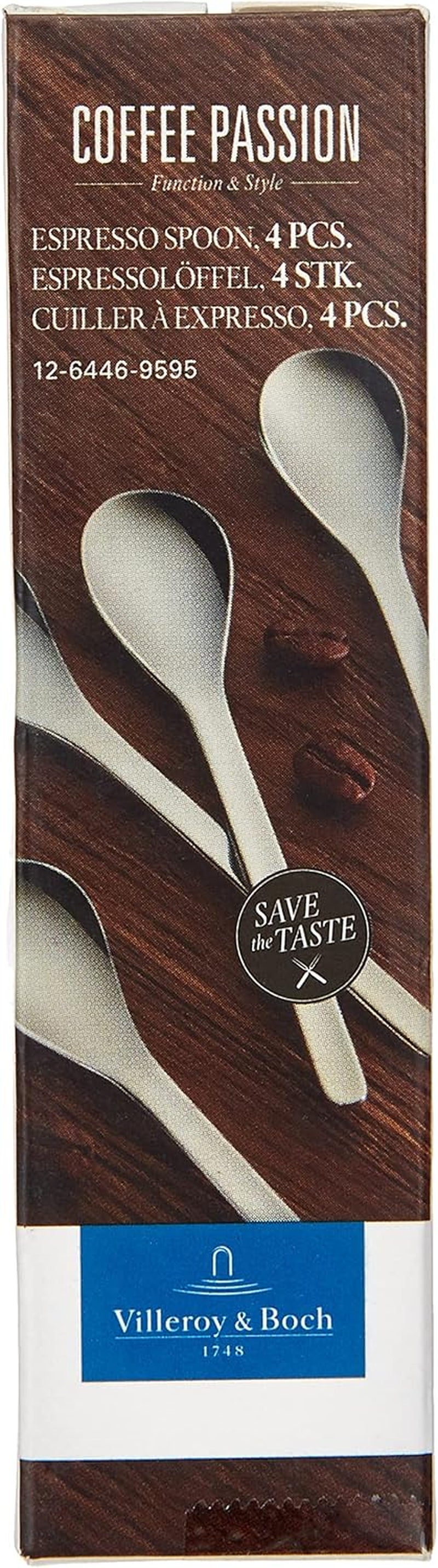 Villeroy Et Boch - Set de cuillères à expresso Coffee Passion, 4 pcs, 10 cm, acier inoxydable 18/10 Cuisine Naty Shop