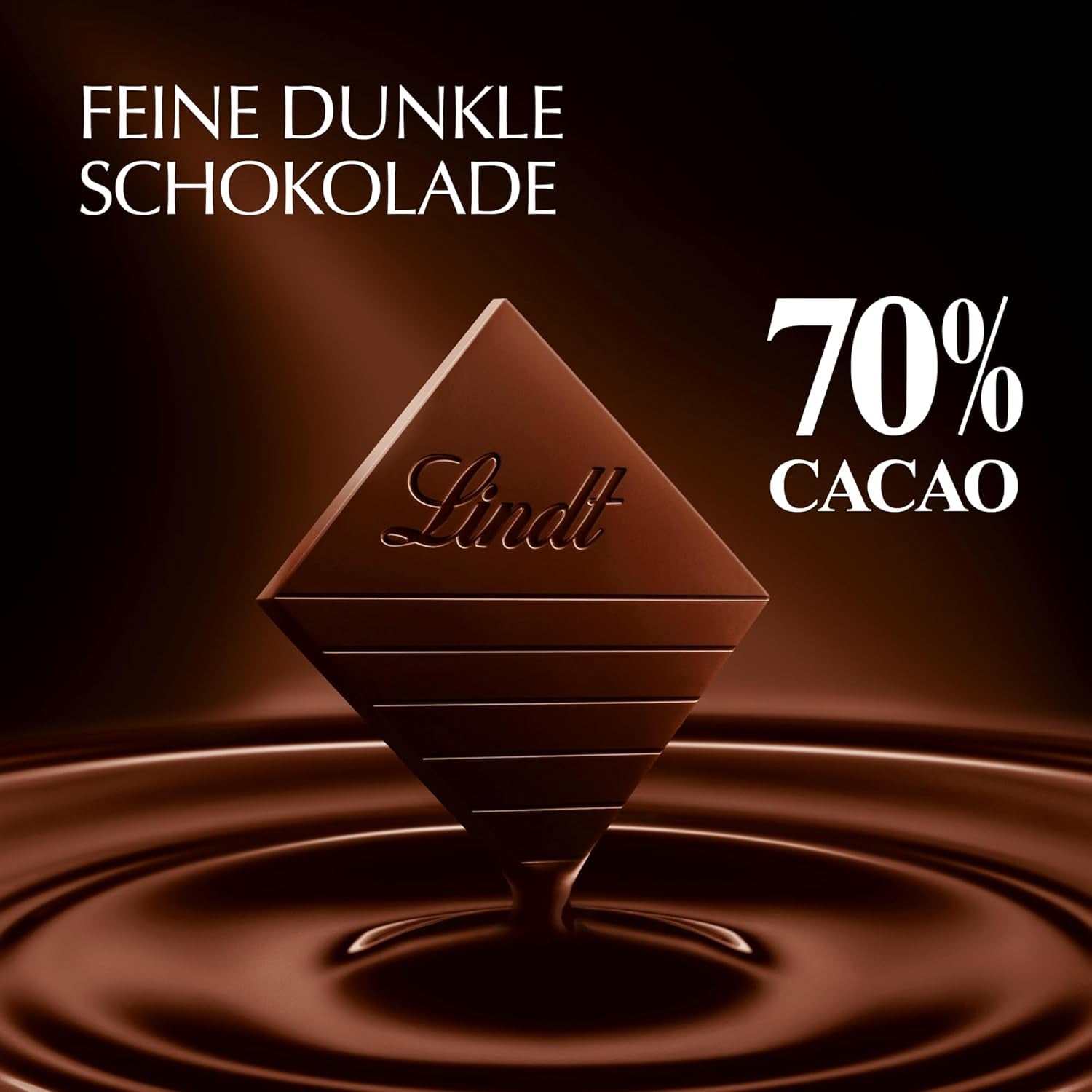Lindt EXCELLENCE 70% cacao - chocolat noir, comprimé de 100 grammes Naty Shop