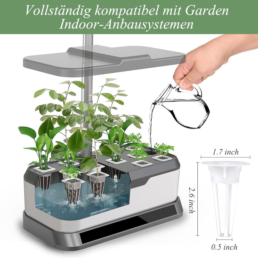 125 éponges de culture, 50 éponges de culture de remplacement, accessoires pour système de démarrage hydroponique avec 50 étiquettes, 12 capuchons isolants, 12 paniers de plantes, 1 pince à épiler
