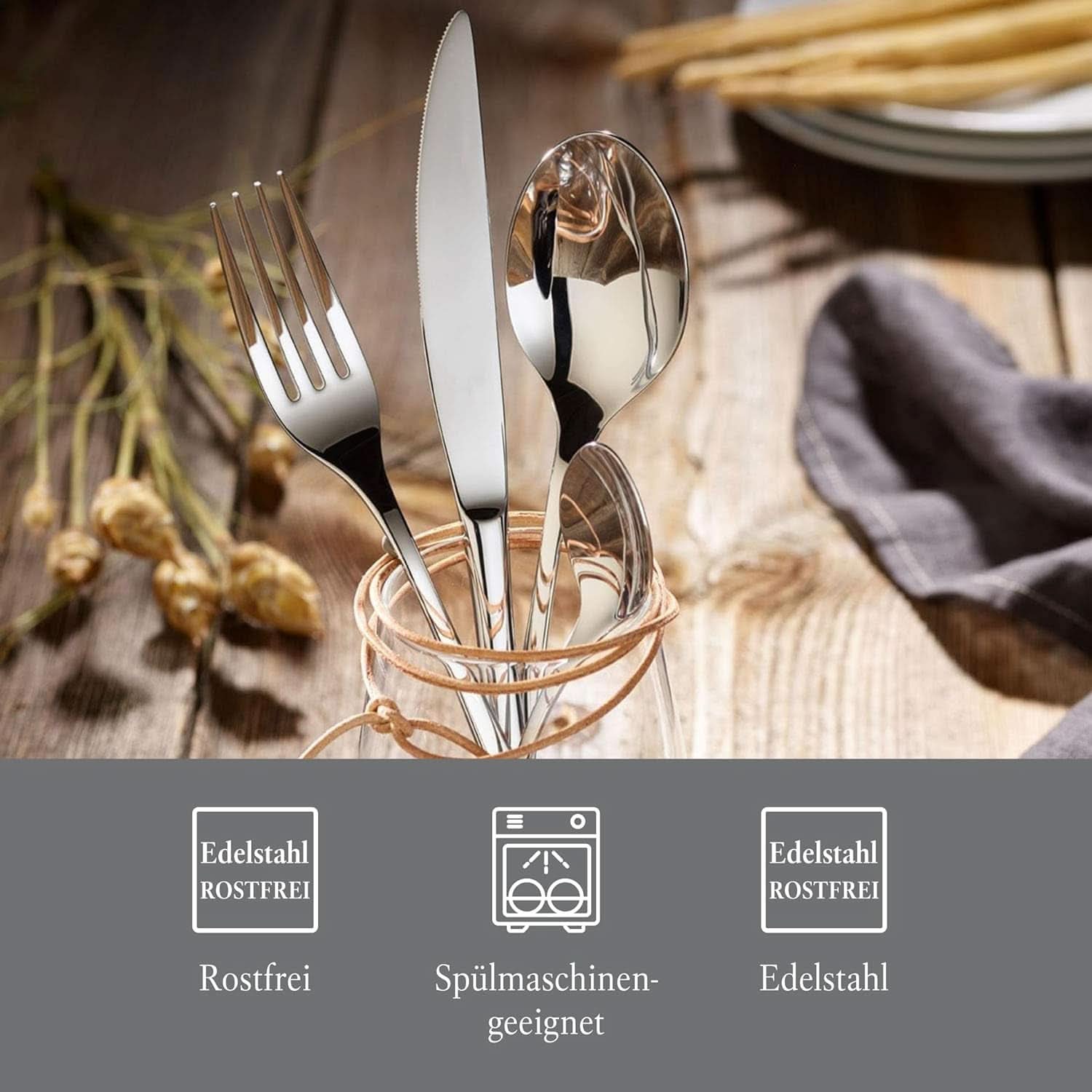 Vivo de Villeroy & Boch – Nouveau set de couverts Fresh Basic de 24 pièces pour 6 personnes Cuisine Naty Shop