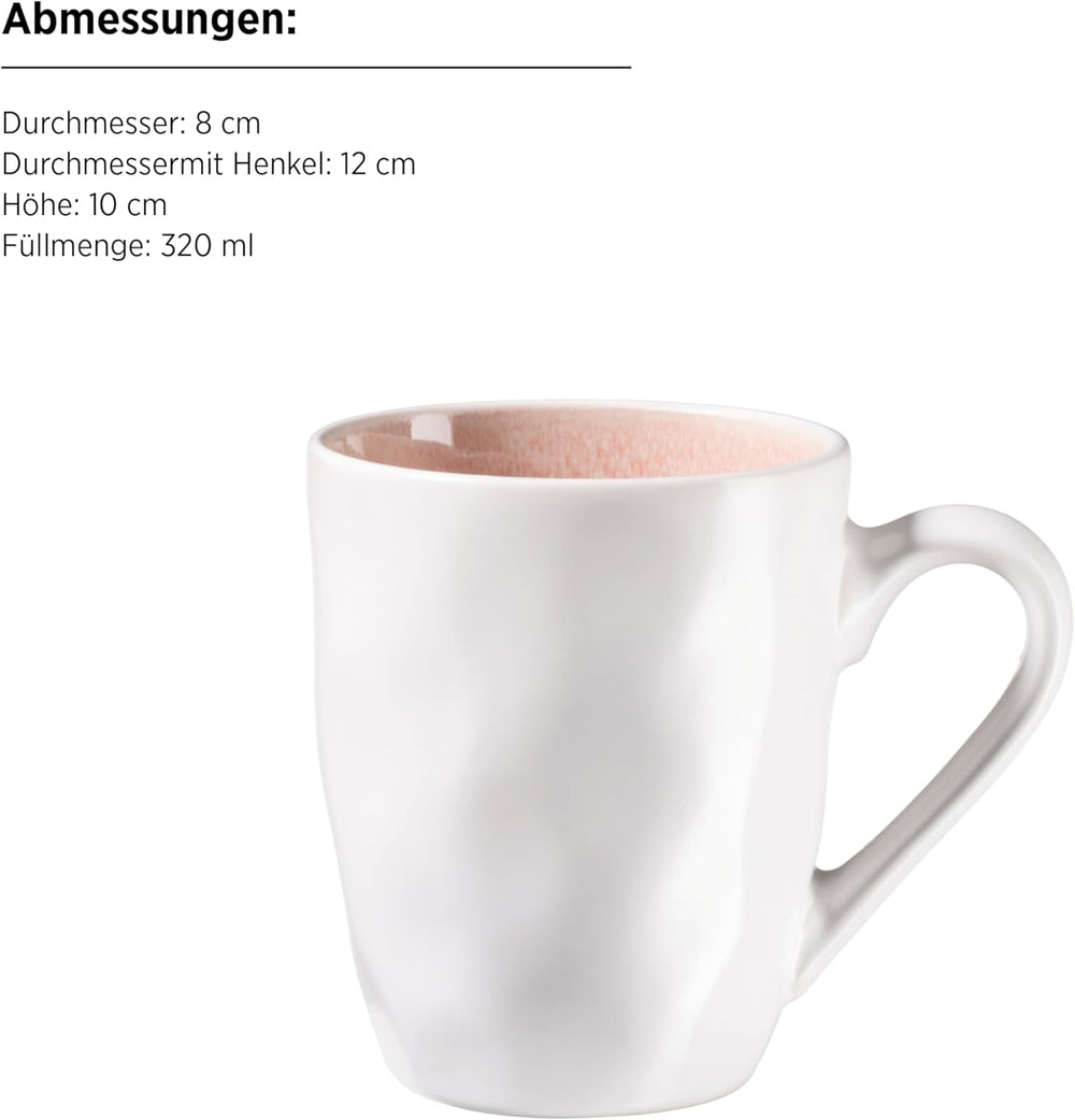 MÄSER 934111 Series Frozen, Set de Cuisine en Céramique pour 4 Personnes, Service Combiné à 16 Personnes avec Formes Organisées, dans un Service de Cuisine à Bière, Berry