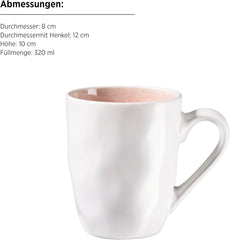 MÄSER 934111 Series Frozen, Set de Cuisine en Céramique pour 4 Personnes, Service Combiné à 16 Personnes avec Formes Organisées, dans un Service de Cuisine à Bière, Berry