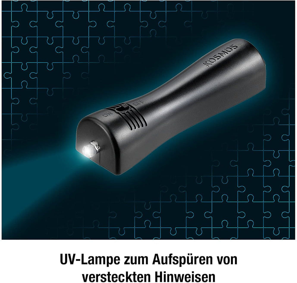 Les Trois ??? - Puzzle Crime - La Villa des Puzzles Par KOSMOS 697976, 300 pièces, Brille dans le noir, Avec lampe UV, Lecture, Puzzle, Résolution de puzzles, Puzzle Détective A partir de 10 ans Puzzle Naty Shop