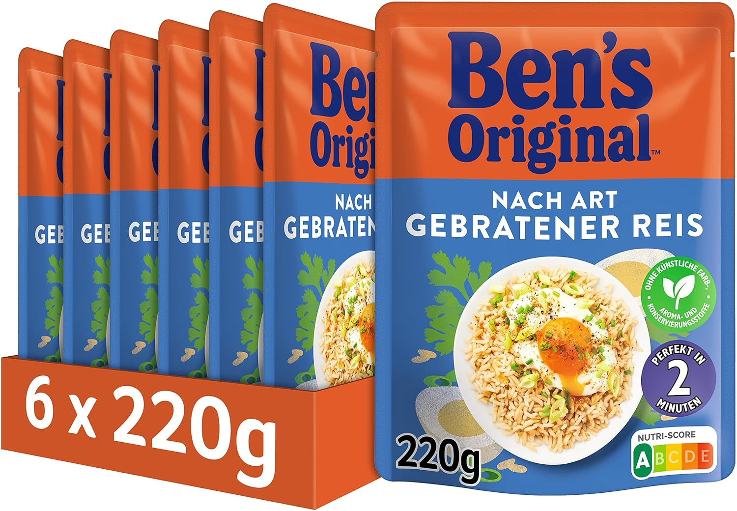 BEN'S ORIGINAL™ Riz basmati express 6 x 220 g