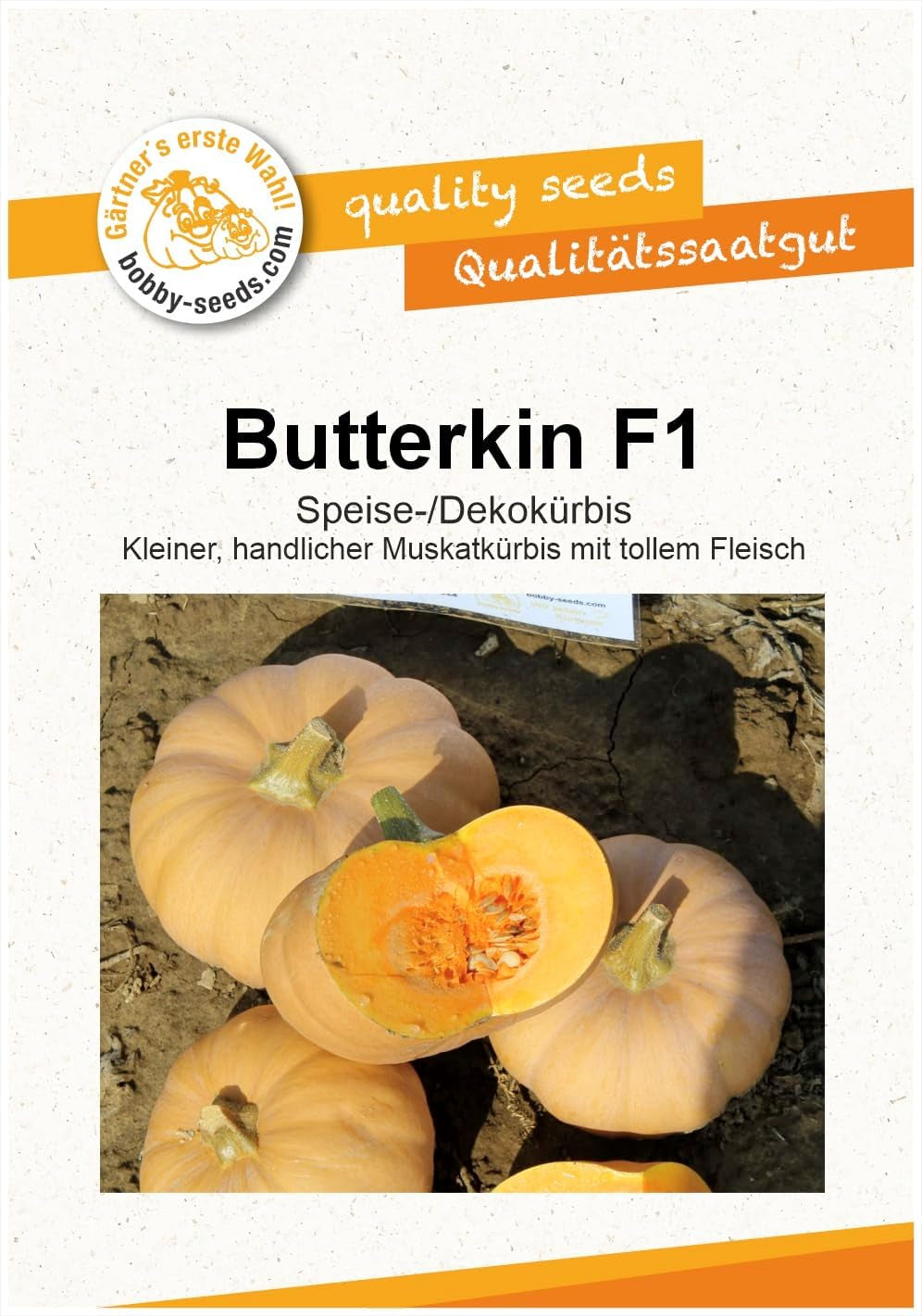 Butterkin F1 Kürbissamen Von Bobby-Seeds Portion