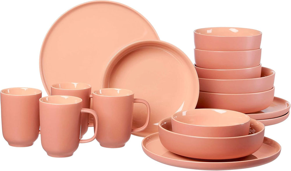 Service combiné Ritzenhoff & Breker Jasper, ensembles de vaisselle 16 pièces Naty Shop Dusty Orange