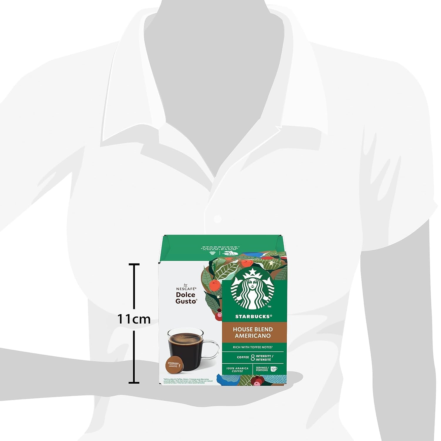 Mélange maison STARBUCKS par Nescafé Dolce Gusto, Mittlere Röstung, Kaffeekapseln 6 x 12 (72 Kapseln)