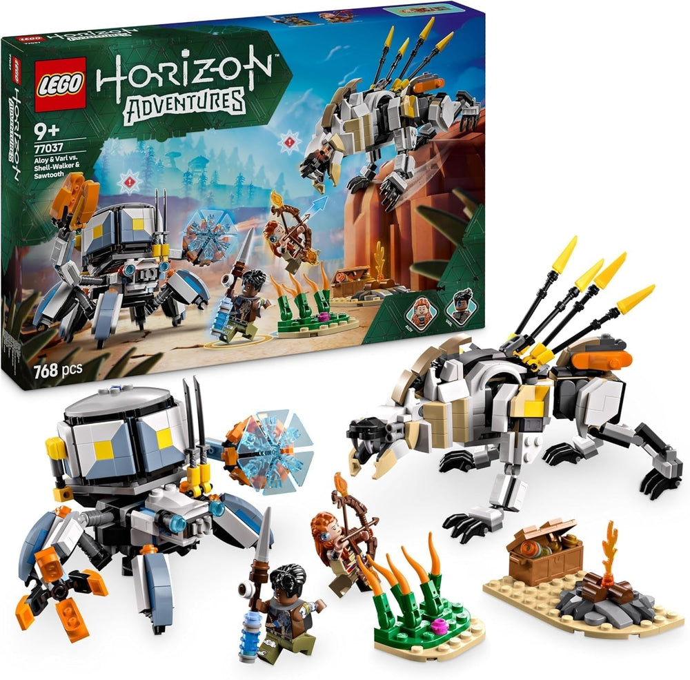 LEGO Horizon Adventures Aloy et Varl contre. Armored Walker et Sawtooth, voiture monstre et figurines, ensemble de collection pour les fans de jeux vidéo, garçons et filles à partir de 9 ans 77037 Jeux de construction Besuche den LEGO-Store Titre par défaut