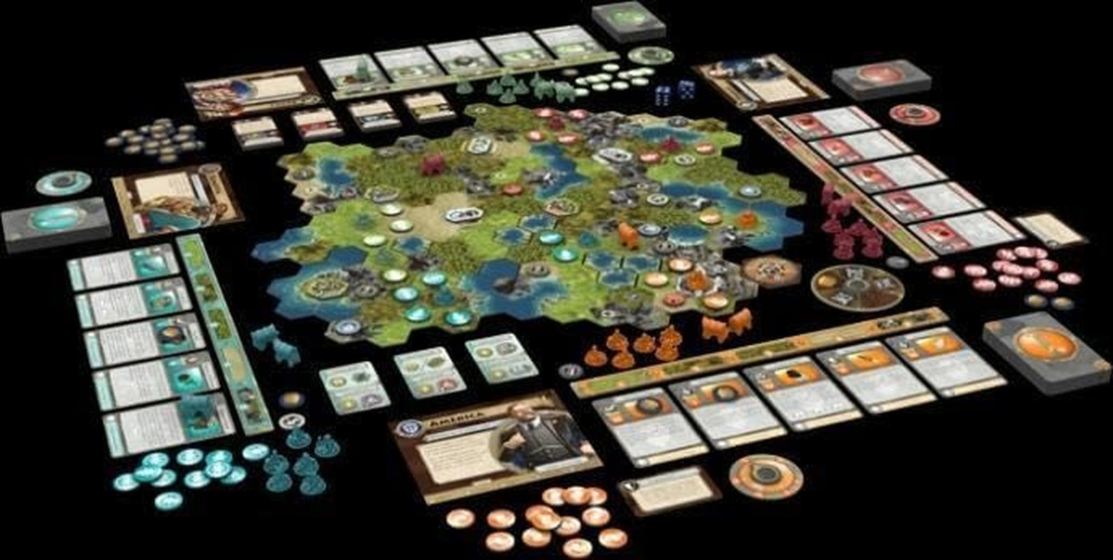 Fantasy Flight Games, Civilization: A New Age, Jeu de base, Jeu expert, Jeu de société, 2-4 joueurs, 14 ans et plus, 120+ minutes, Allemand