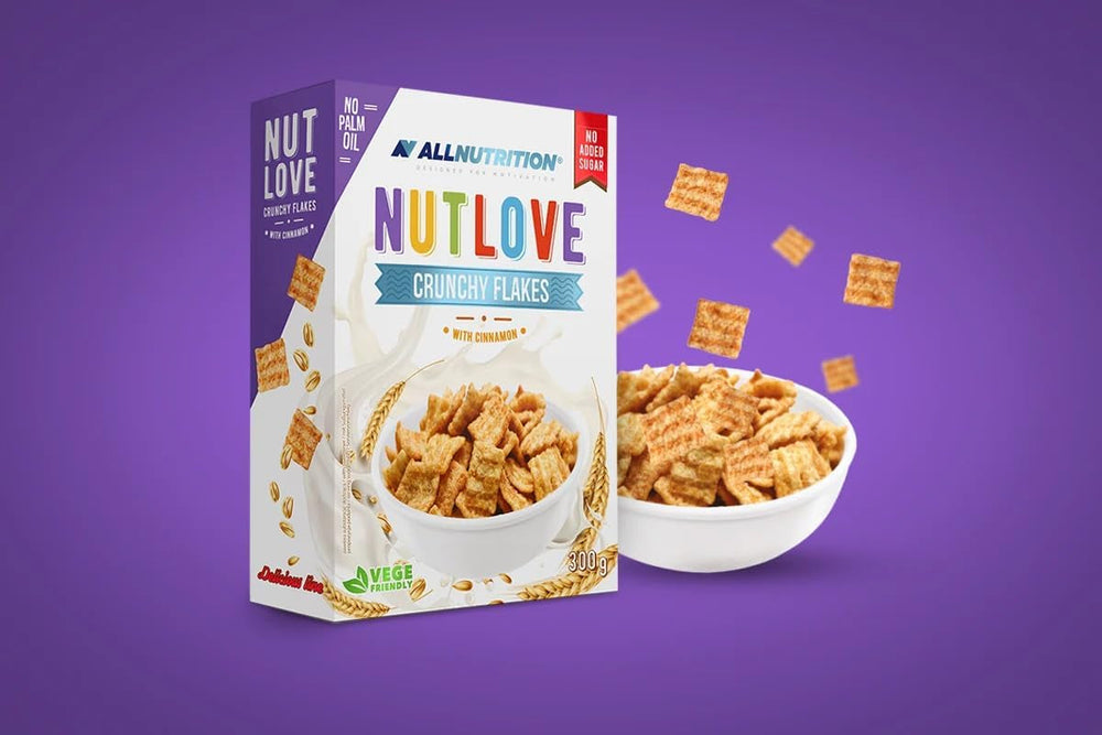 Allnutrition Nutlove Flocons Croquants à la Cannelle 300G Céréales Naty Shop