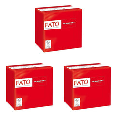 - Serviettes en papier jetables, idéales pour l'apéritif et les cocktails, paquet de 100 serviettes, format 24X24, 4 plis, 2 couches, couleur rouge, papier 100% pure cellulose, certifié Fsc