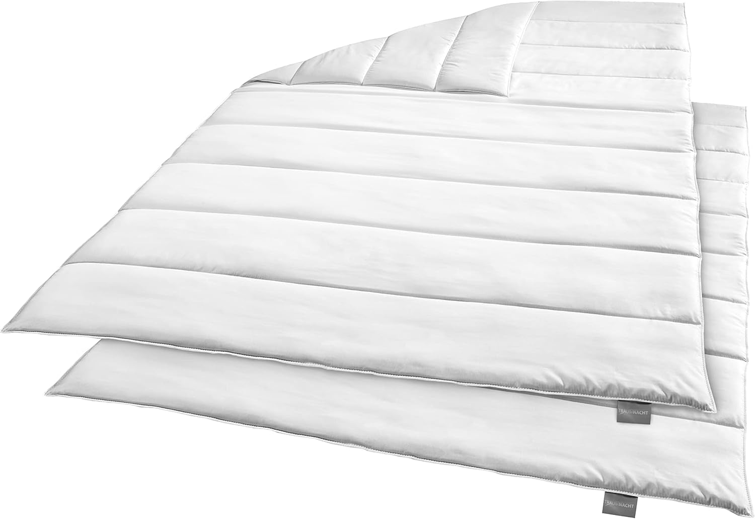 Parure de lit verte Traumnacht - Couette toutes saisons 135 x 200 cm + oreiller 80 x 80 cm, durable avec housse en microfibre, produite selon les normes de qualité allemandes Quilts & Quilts Naty Shop Ensemble de couvertures toutes saisons (lot de 2) 155 x 220