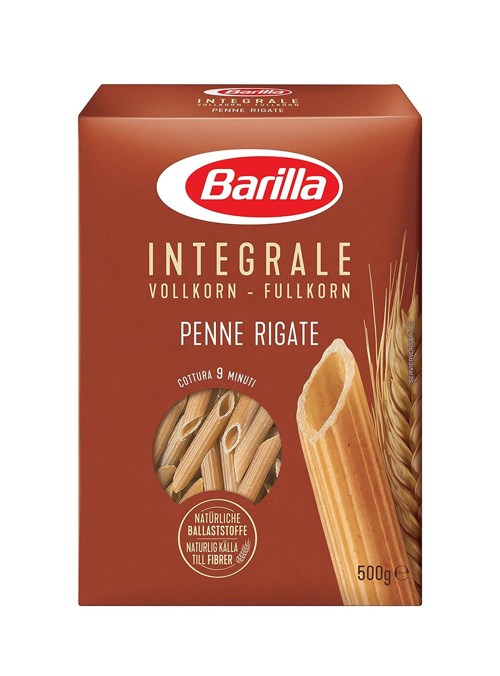 Barilla Pasta Integrale Fusilli – Pâtes de semoule aux fibres naturelles, 500 g