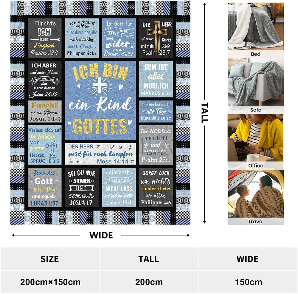 ZQYMM Cadeaux chrétiens pour femmes et hommes, cadeaux de baptême/confirmation pour filles/garçons, cadeaux inspirants/religieux, cadeaux spirituels catholiques, cadeaux d'anniversaire chrétien ZQYMM Lits et couvertures