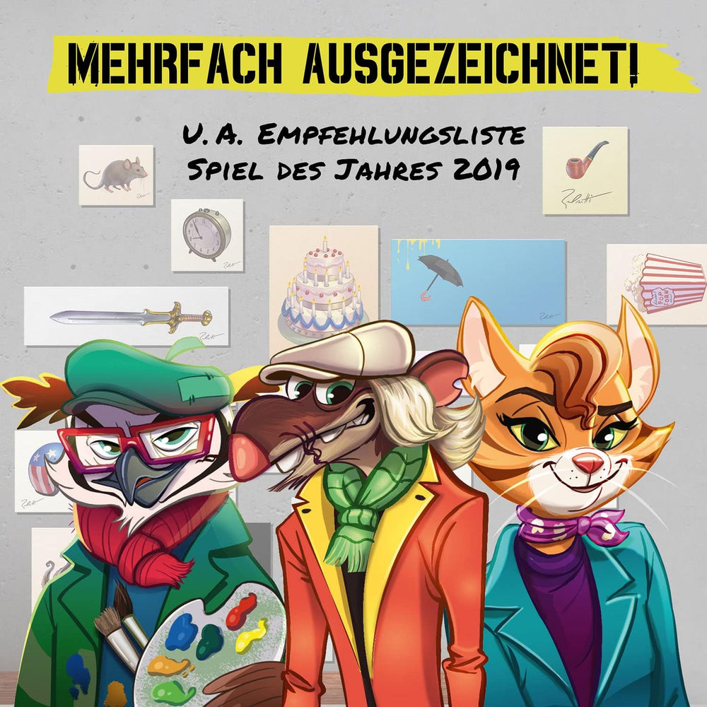 KOSMOS 683320 Belratti, Est-ce de l'art ou est-ce que cela peut être le chemin ? Jeu de cartes, jeu coopératif d'association d'images, 3 à 7 joueurs, à partir de 8 ans